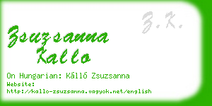 zsuzsanna kallo business card